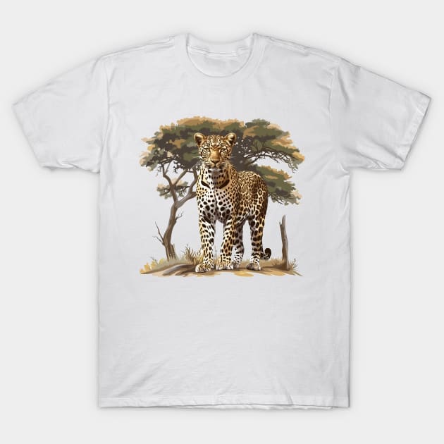 Leopard Design T-Shirt by zooleisurelife